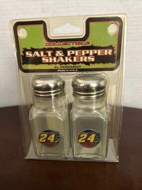 Bergamot Collectible Jeff Gordon# 24 NASCAR Racing Salt & Pepper Shaker Set -